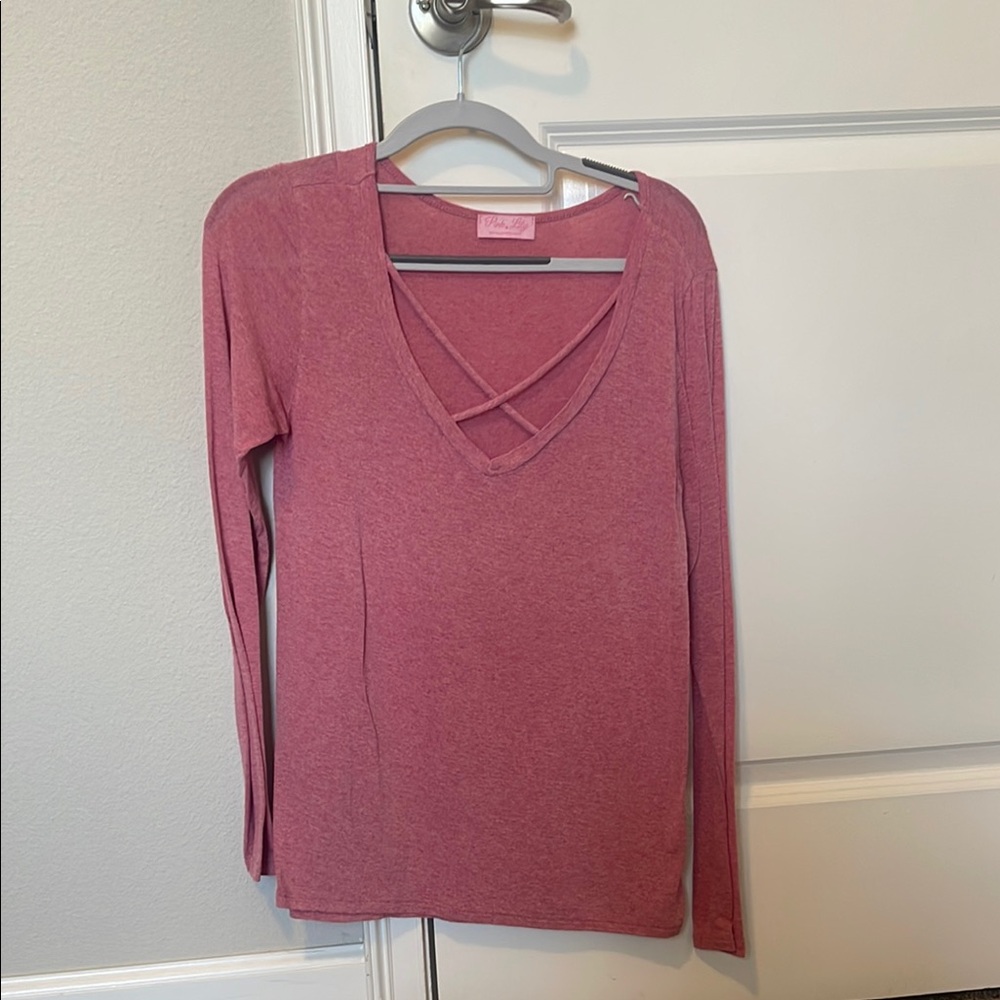 Pinkblush Women's V-Neck Top